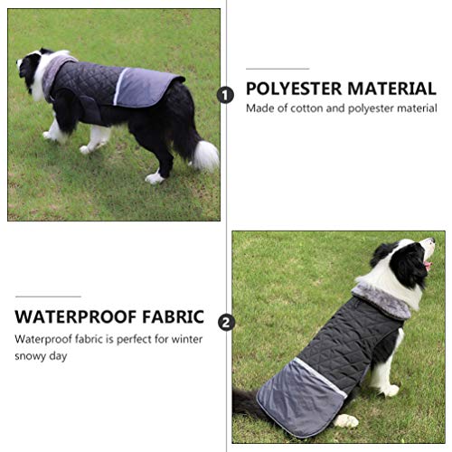 UKCOCO Colete Pet Traje Poliéster Algodão Inverno Quente Cão Pulôver Roupas para Cachorrinho de Pelú