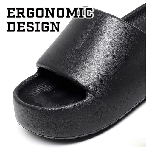 Cloud Slides for Women Men Thick Sole Pillow Slippers Non-Slip Shower Bath Platform Foam Sandals for Indoor Outdoor House4