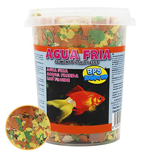 BPS Alimento Completo para Peces Agua Fría Equilibrada para Peces Ornamentales de Acuario (160g, Alimento Completo) BPS-4091