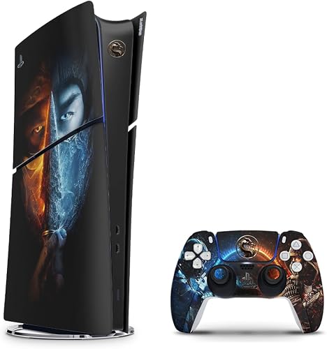 SkinNit Decal Sticker Skin For PS5 Slim Digital : Mortal Kombat