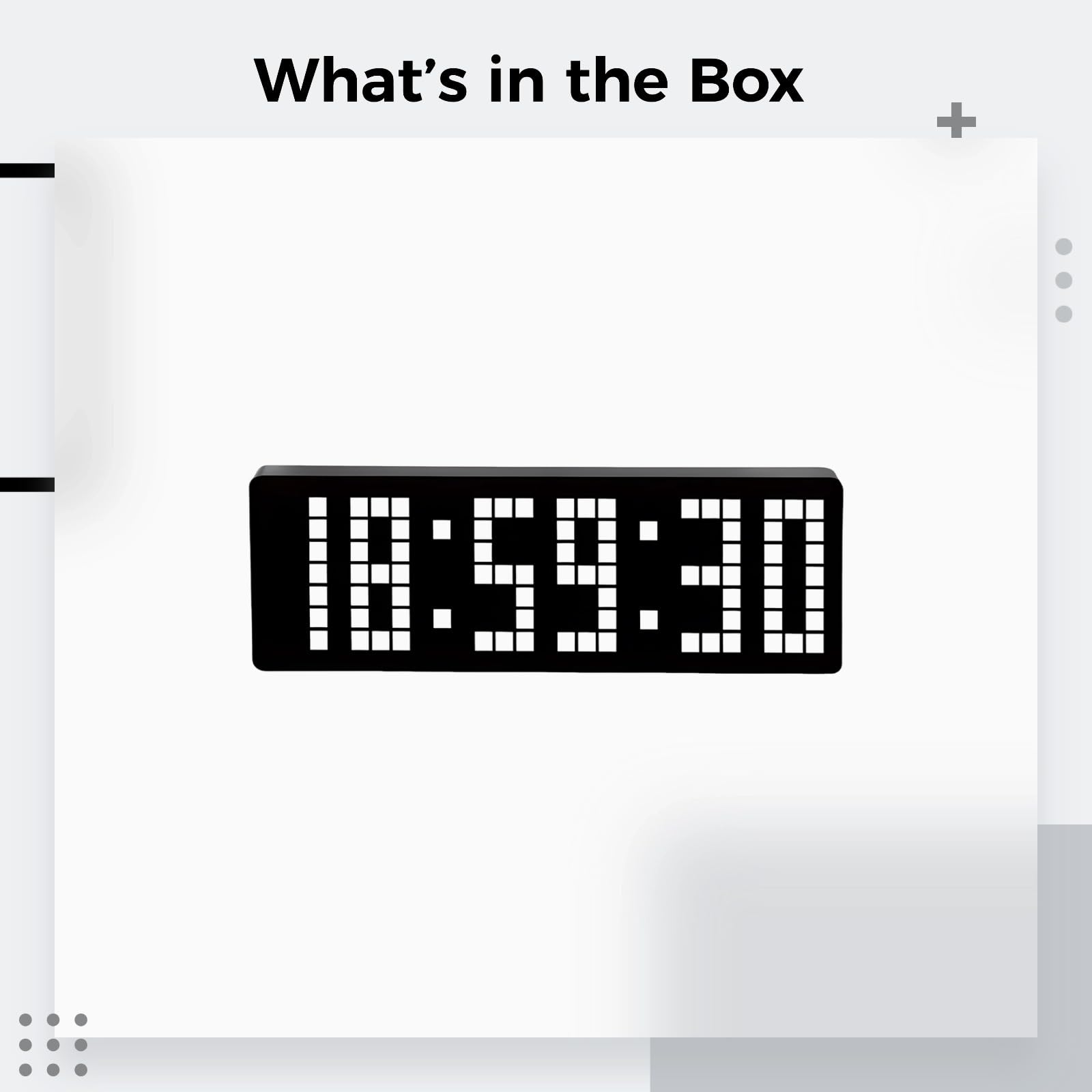 Reloj digital retro, temporizador de píxeles LED de 32 cm, cuenta regresiva programable, memoria, control remoto, 2 niveles de brillo, mesa para sala de juegos, gimnasio