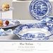Spode Blue Italian Oval Rim Dish | Deep Baking Pan for Serving Vegetables, Roast Dinner, and More | 12.5 inch x 8.75 inch | Made of Fine Porcelain | Microwave and Dishwasher Safe
