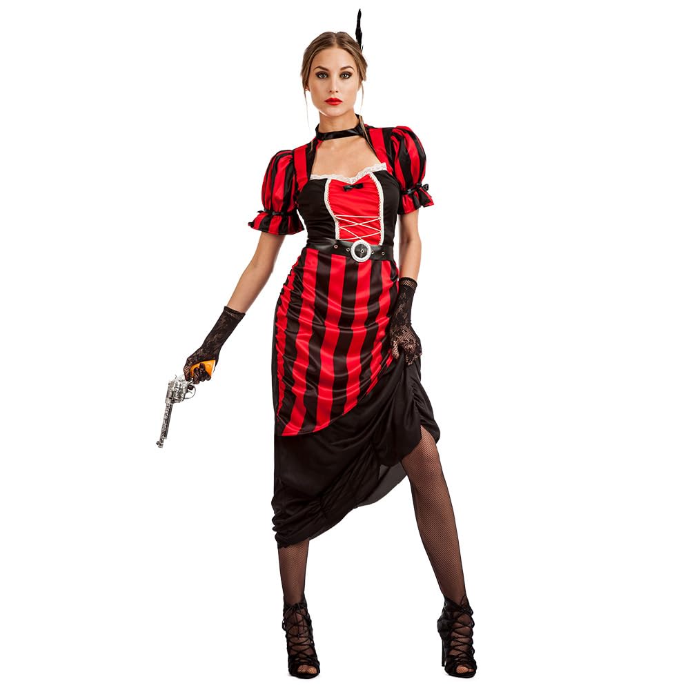 Boland - Saloon Girl Fancy Dress Costume for Theme Party, Halloween or Carnival, Wild West, Cowgirl