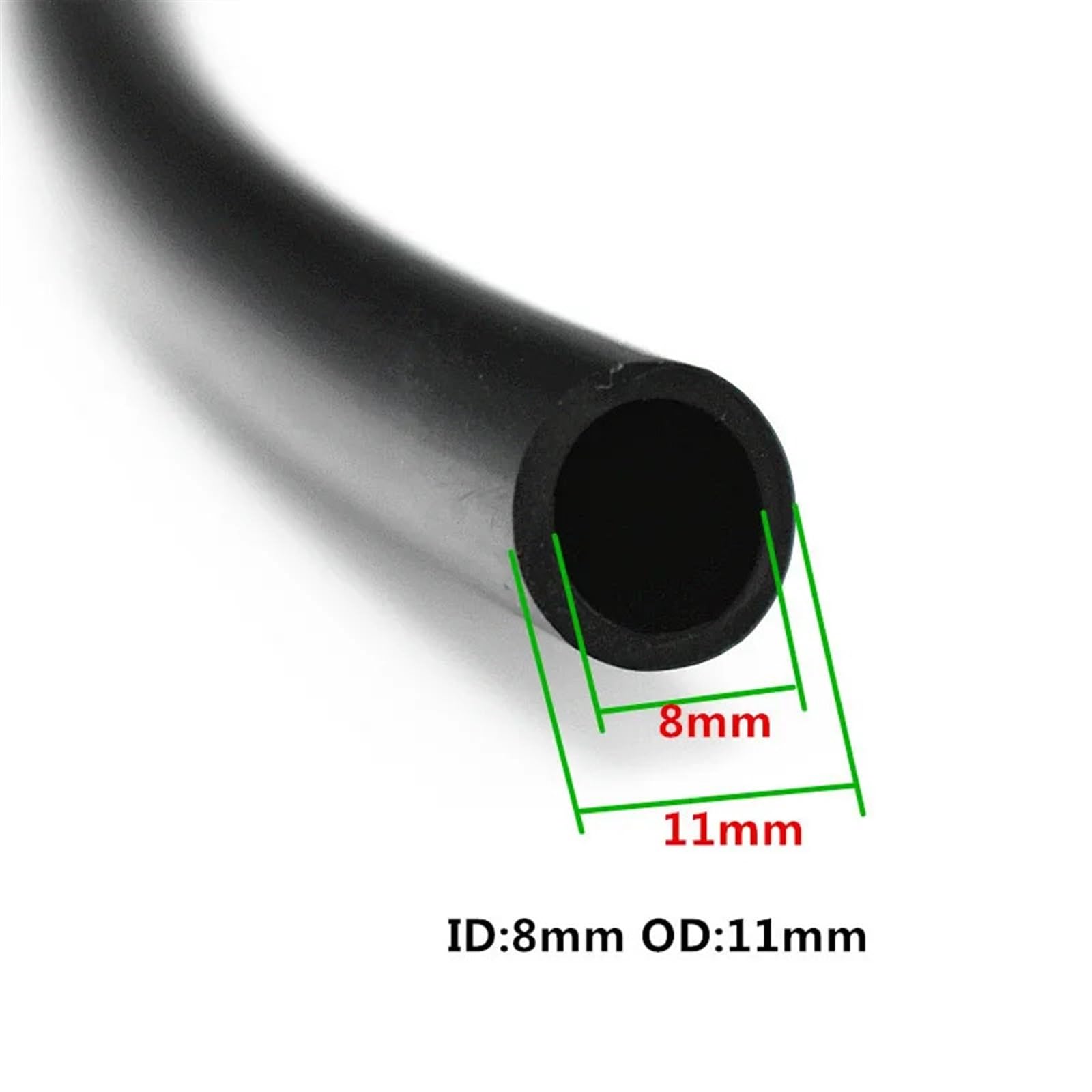 Wąż ogrodowy PVC 8/11mm, 3/8'', wąż do podlewania, wąż do nawadniania ogrodu z czarnym szybkozłączem(20m Tubing)