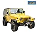 EAG Stubby Front Bumper with Winch Plate Steel Black Textured Fit for 87-06 Wrangler TJ YJ