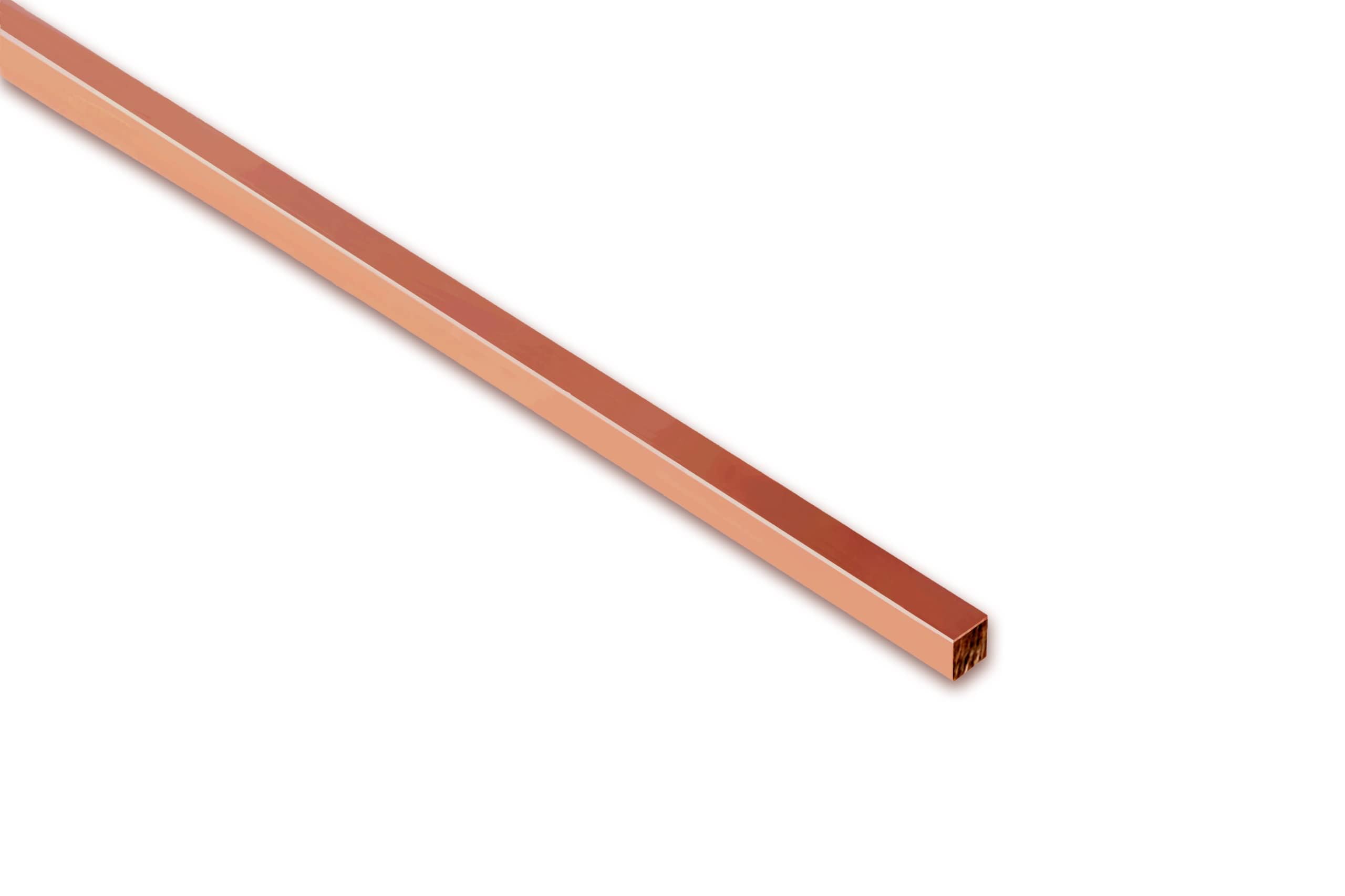 99,9 % reiner Kupferdraht, 10 Gauge, quadratisch, weich, 7,6 m CRAFT WIRE