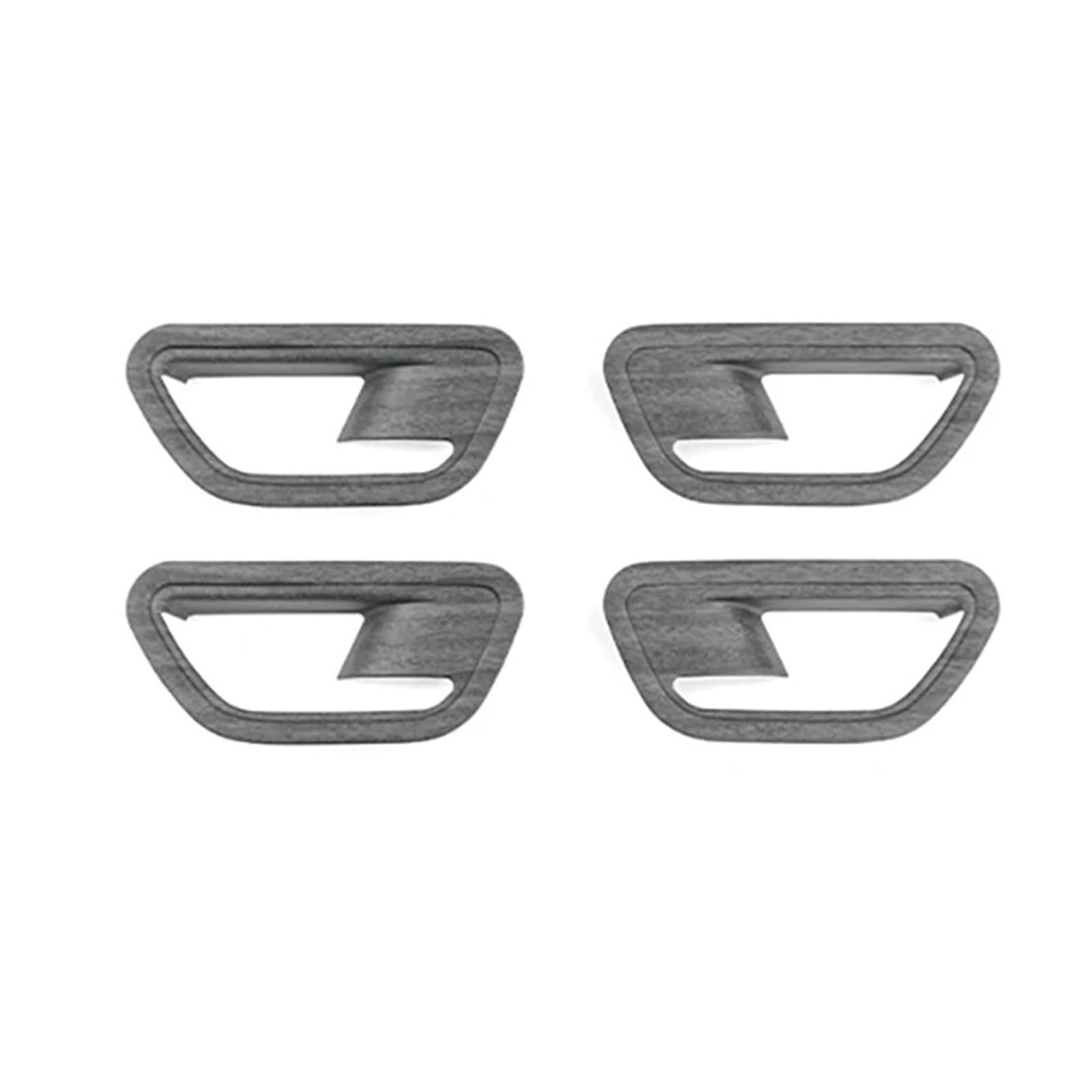 Oexrigru Wood Grain Car Interior Moulding Trim For Hyundai For Kona Sx2 2024 2025 2026 Interior Carbon Fiber Styling Car Inner Door Bowl Handle Frame Cover Interior Accessories(Wood Grain)