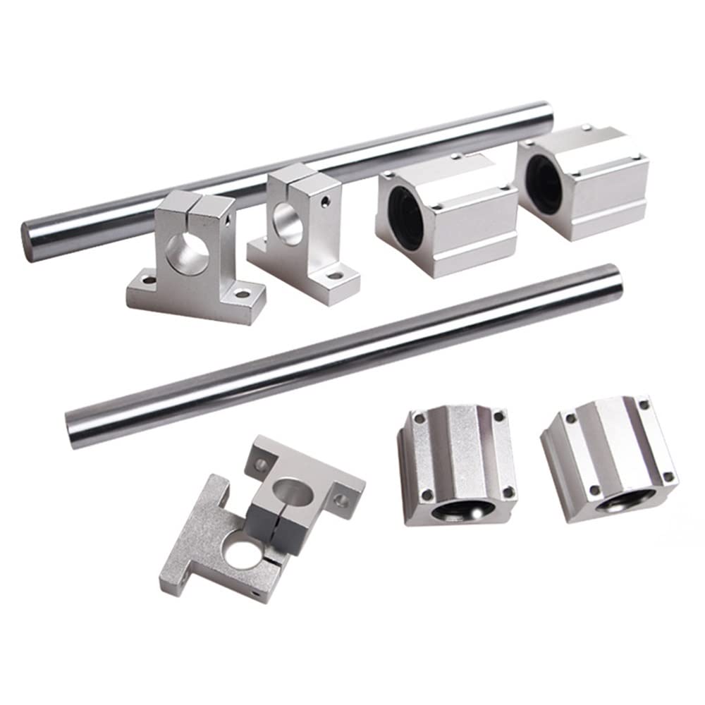 2 Pezzi Albero Lineare 10mm X 400mm - Asta Di Precisione In Acciaio Per Guide Lineari E Cuscinetti