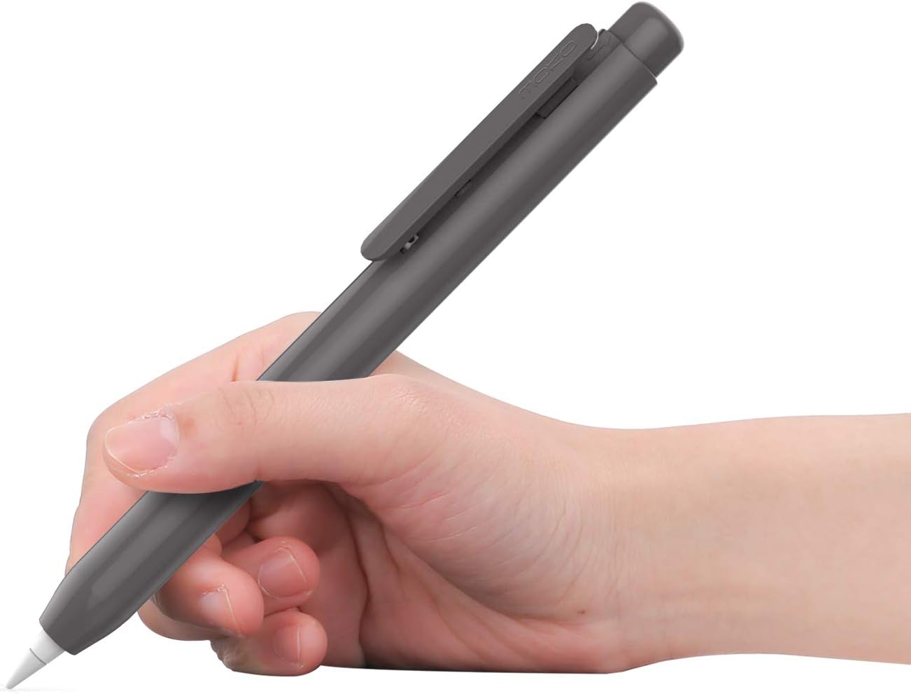 Holder Case for Apple Pencil, Retractable Tip Cap for New iPad 10.2 2019/iPad Air (3rd Generation) 10.5" 2019/iPad mini (5th Generation) 7.9" 2019 Pencil（Only for Apple Pencil 1st) - Dark Gray