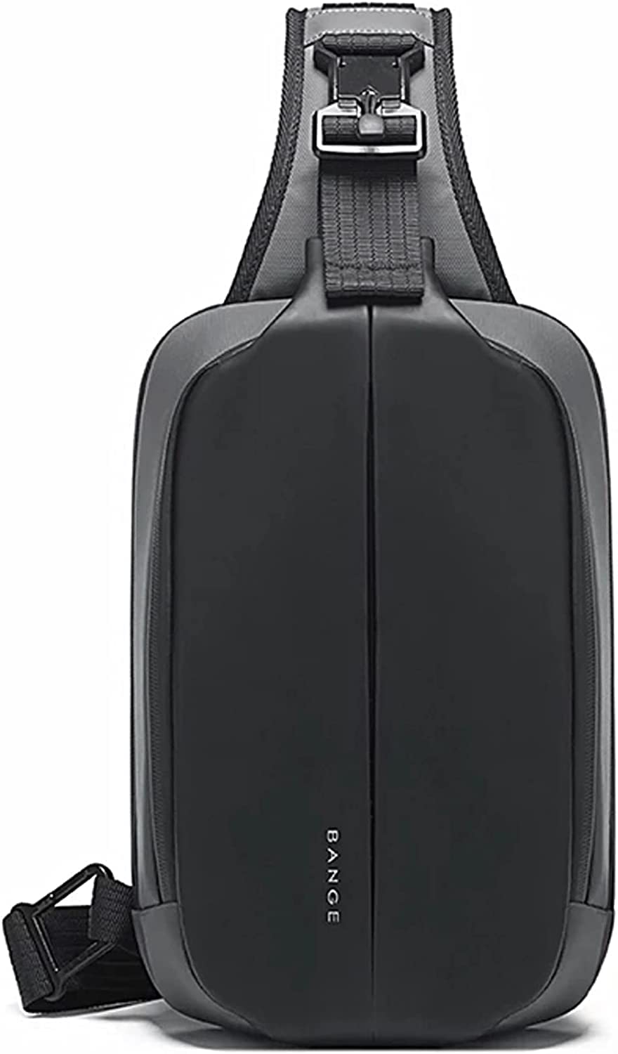 1 Compartment Bange Series Unisex Anti-Theft Waterproof Cross-Body Sling Bag Shoulder Chest Pack (Grey), 1 L-image-9