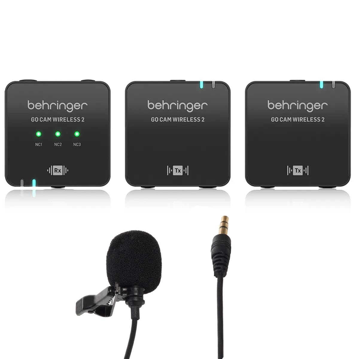 GO CAM Wireless 2 Dual Clip-On Mic System,with TASL100 Lav