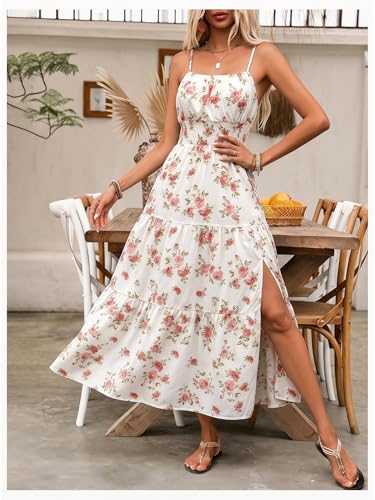 Image of BEAUDRM Women's Summer Maxi Dresses Boho Dresses Beach Vacation Sundresses | Fall Wedding Guest Dress, Summer Dresses for Women, Vacation Summer Outfits, Flowy Dresses