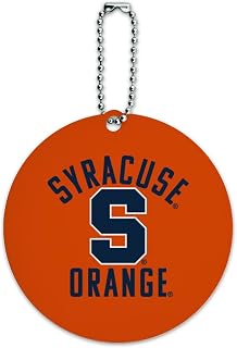 Syracuse University Orange Round Luggage ID Tag Card Suitcase Carry-On
