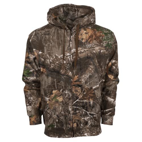 King's Camo KCB116 Men's Classic Cotton Full-Zip Hoodie, Mountain Shadow, Large