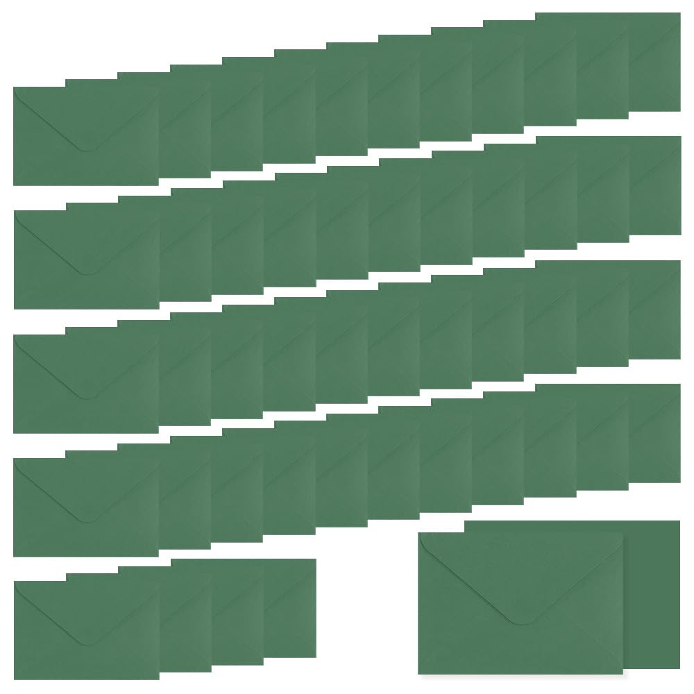 WYAN 50 Pack Light Green Envelopes, Business Premium Envelopes, Small Parts Envelope, for Gift, Greeting Cards, Wedding, Business, Invitation (Card and Glue not Included) โ image 1