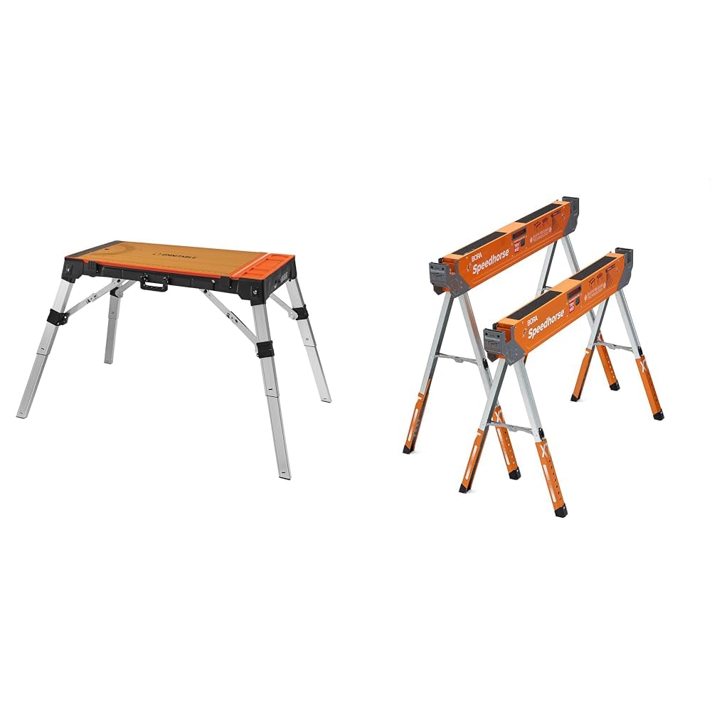 Disston OmniTable 4-in-1 Portable Workbench and Bora
