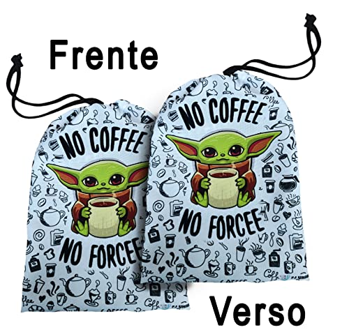 Caneca Geek Nerd No Coffee No Forcee - Sem Café Sem Força - Com Saquinho P/Caneca
