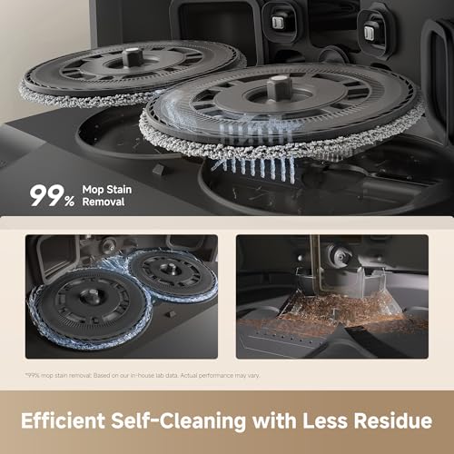 Image of DREAME L40 Ultra Gen 2 Robot Vacuum and Mop with 25,000Pa Suction, Extendable Side Brush and Mop, All-in-One Self-Emptying & Cleaning Dock, Voice & App Control, Black