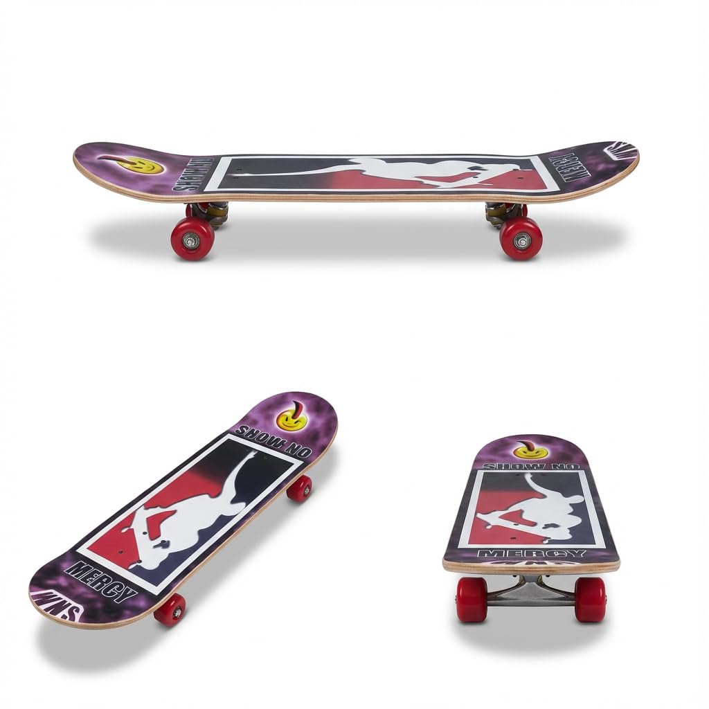 Skateboard professionnel pour adultes, garçons, enfants, adolescents, débutant, grand 78 x 20 cm 7 couches bois d'érable canadien planche double kick conseil concave trick Skateboard Coloré