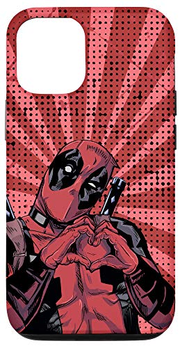 Iphone 12/12 Pro Marvel Deadpool Comic Heart Hands Case #TOP8