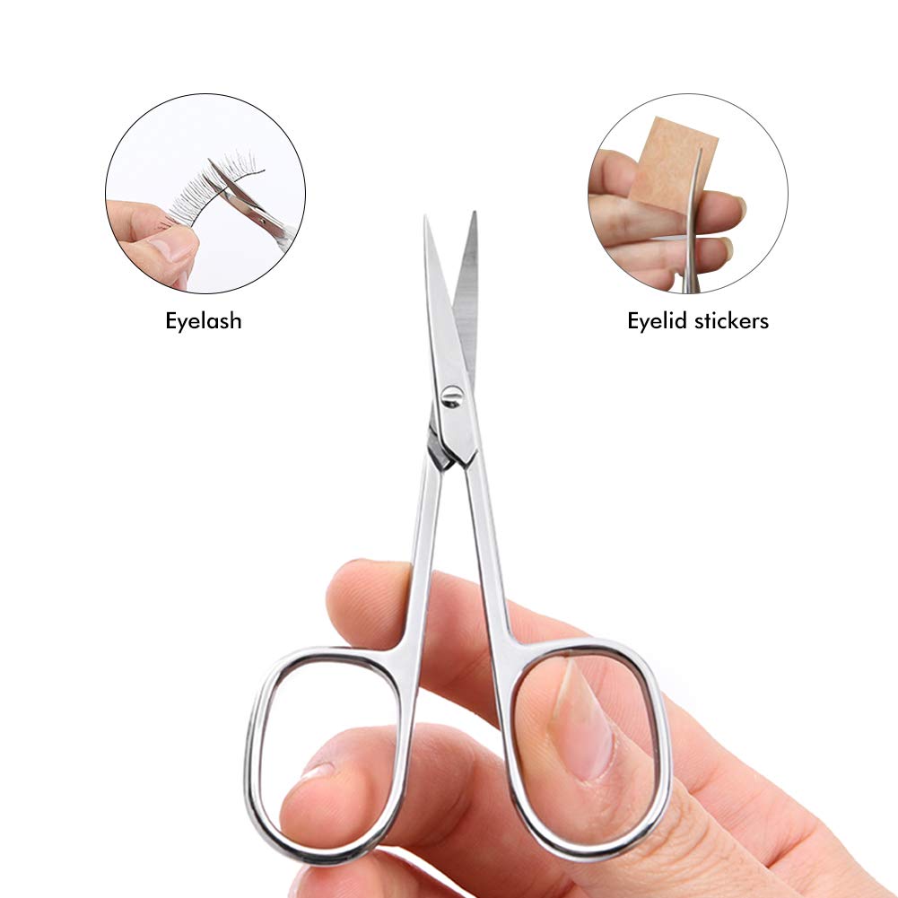 JARVISTAR Forbici professionali per cuticole con lama affilata, in acciaio inox, per manicure e pedicure, con custodia, 9,3 cm