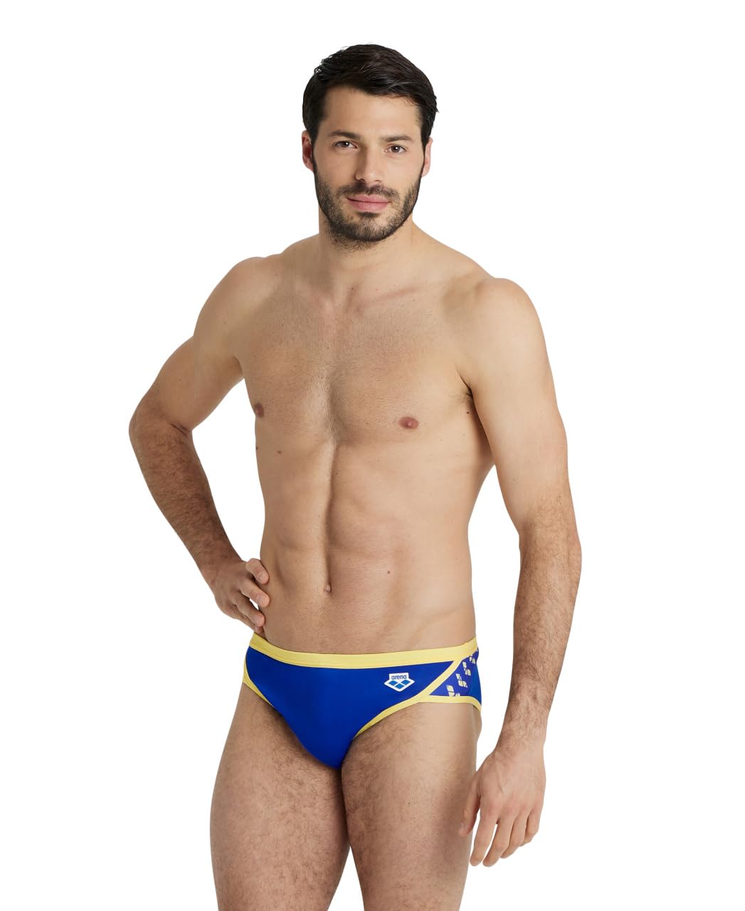 ARENA Men's Icons Solid Swim Briefs Professional Training Swimsuit Sports Trunk