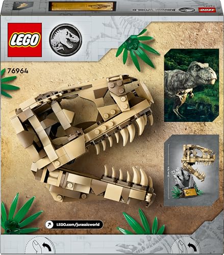 Jurassic World Fossili di Dinosauro: Teschio di T. Rex Giocattolo, Giochi per Bambini e Bambine da 9 Anni in su Appassionati di Modelli di Dinosauri da Costruire, Kit con Fossile con Ossa 76964 - Lego - Immagine 11
