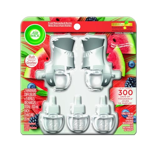 AIR WICK® SCENTED OIL - Kit - 2+5 Fresh Watermelon and Berries
