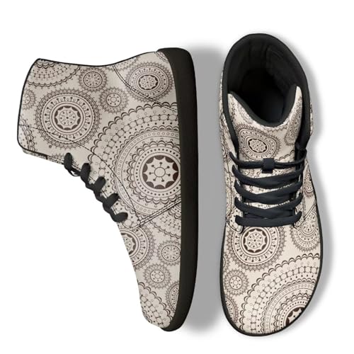 Image of Binienty Zero Drop Sole Barefoot Men's Women's PU Leather Flat Minimalist Barefoot Sneakers Athletic Shoes Waterproof