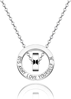 Love Yourself Necklace Army Charm Jewelry Kpop Fans Necklace Korean Group Army Gift Kpop Music Fans Gift Inspirational Gift