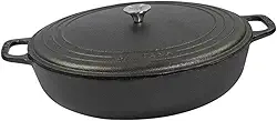 Panela Paella 36 cm Com Tampa de Ferro Fundido