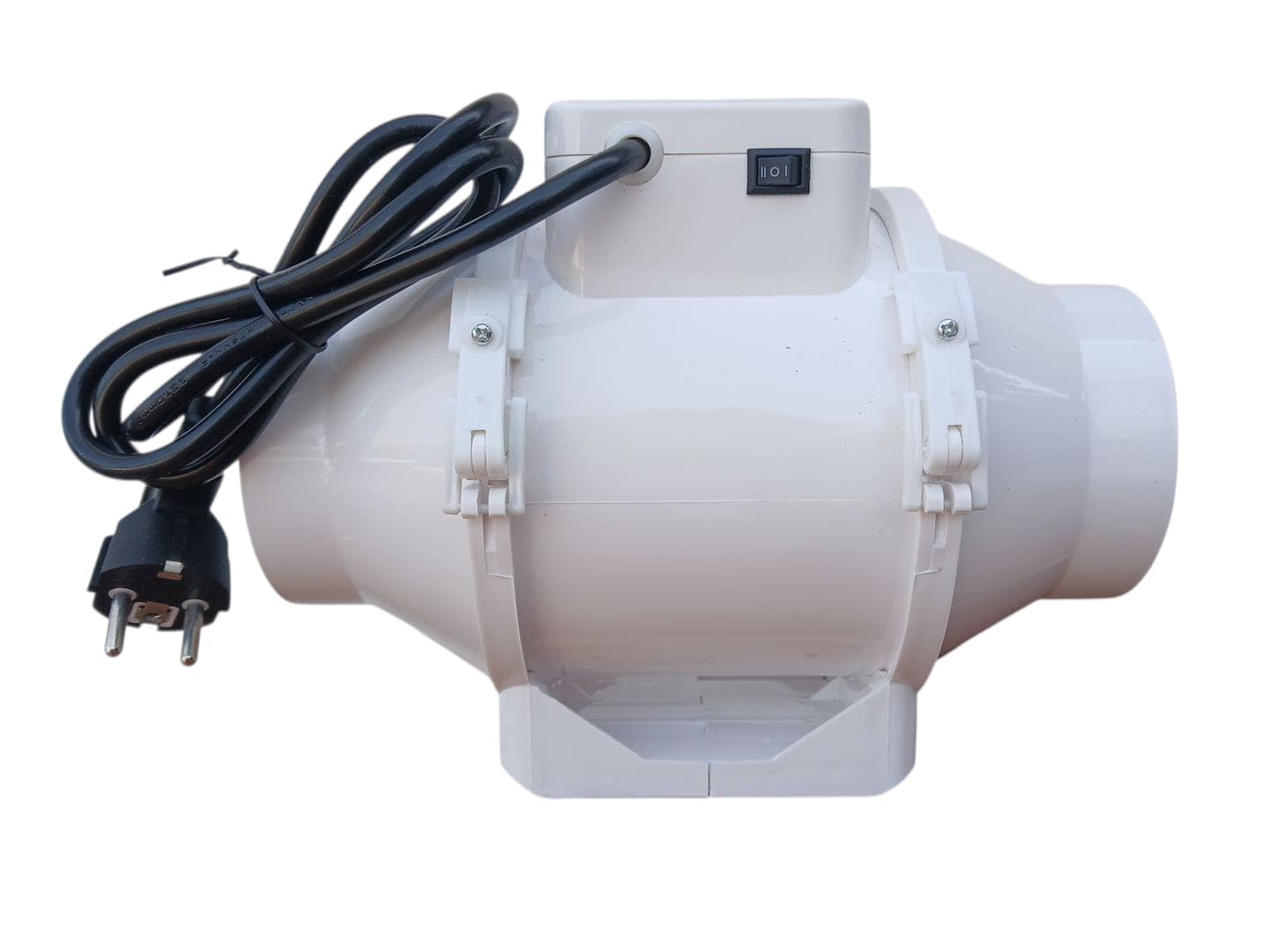 TT 100 Estrattore d'Aria Centrifugo 100mm | Doppia Velocità 145-187 m³/h, Silenzioso 60dBA, 21W, Cavo Incluso, Per Coltivazione Indoor, Bagno, Cucina