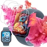 AQXNG 対応 Apple Watch SE3 44mm フィルム 画面保護フィルム 【5枚セット】 アップルウォッチSE 3 44mm 用の 保護フィルム カバー 柔軟なTPU製 3D曲面 24時間自動修復技術 衝撃吸収 高透過率 高感度タッチ 指紋防止 撥油性 疎水性 自動吸着 気泡ゼロ 貼り付け簡単
