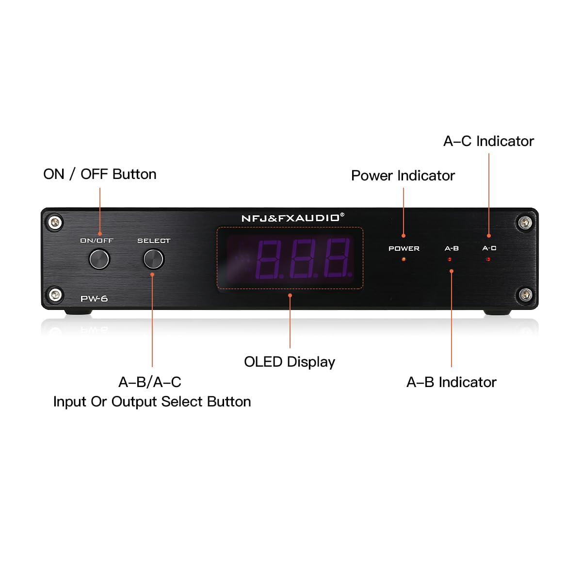 Altoparlante a 2 vie A/B interruttore selettore amplificatore splitter Home Stereo Audio Switcher Box Hub