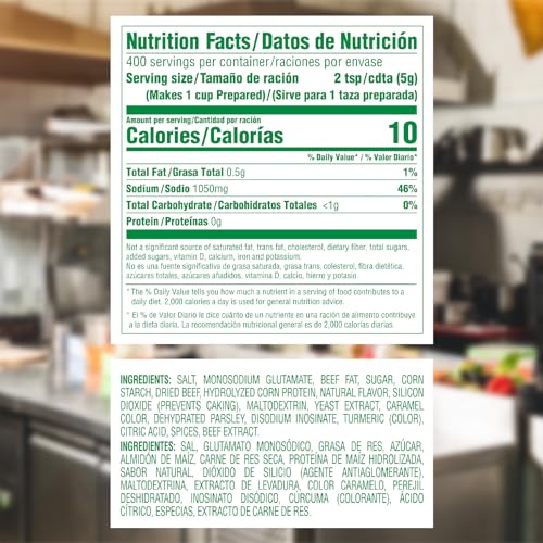 Image of Knorr Professional Caldo de Res,Beef Bouillon with Beef Flavor Granulated Base,Bouillon as a Base,Marinade,Flavor Enhancer,Shelf Stable Convenience,0g Trans Fat,4.4 lbs,(Pack of 2)