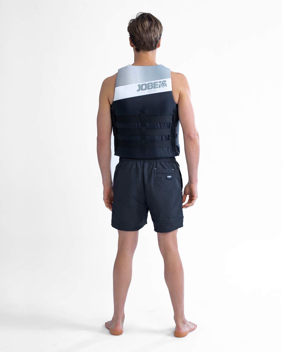 Jobe 50N 4-Buckle Watersports Waterski Jetski Wakeboarding Safety Impact Vest – Top – Negro – Ligero – Unisex