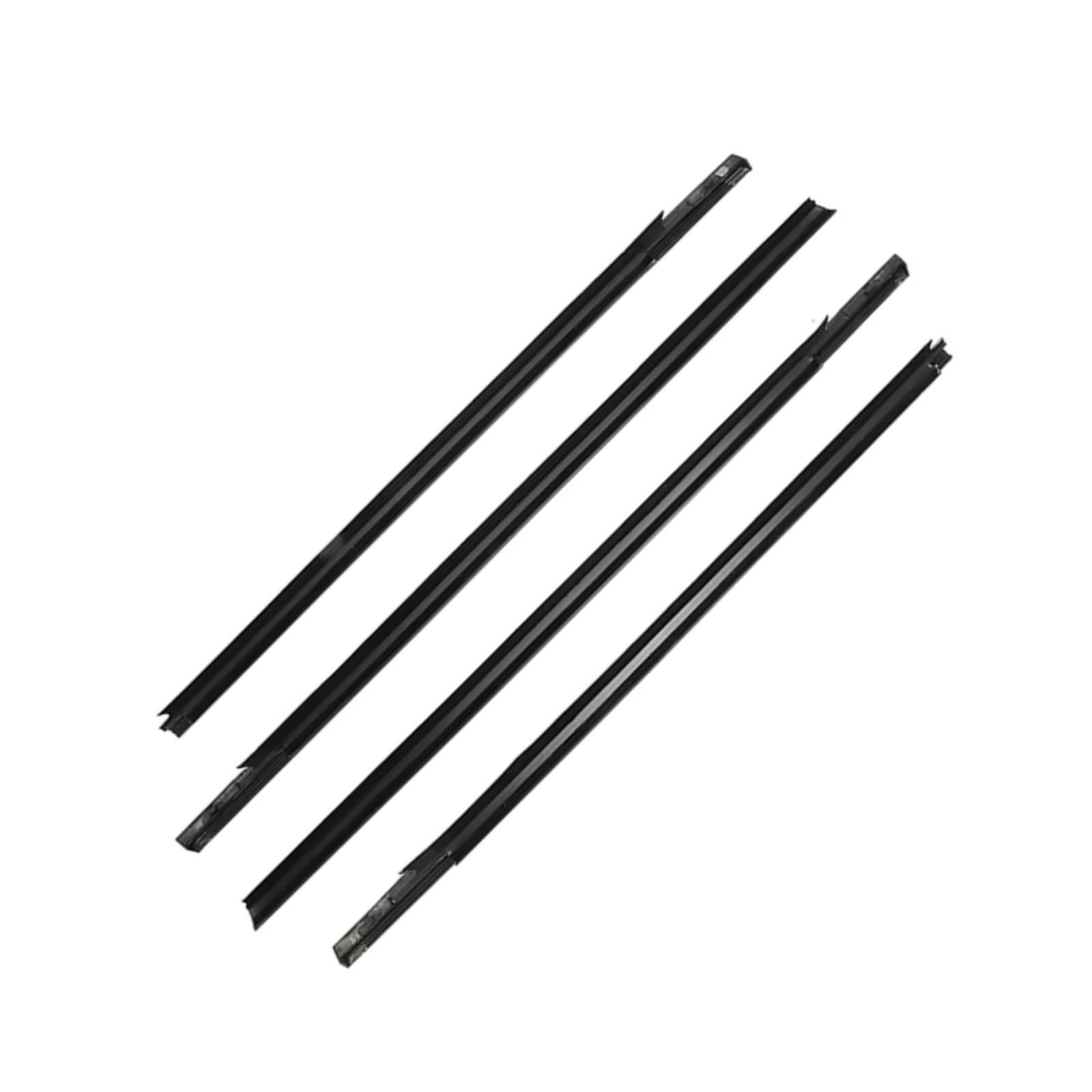 Glilar Black Automotive Window Seals Compatible With Peugeot 301 2013-2017 4Pcs Car Outer Door Window Moulding Trim Weatherstrip Seal Belt(Black)