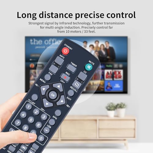 Télécommande de rechange pour boîtier décodeur Mediasonic Homeworx ATSC HW130RN - 4