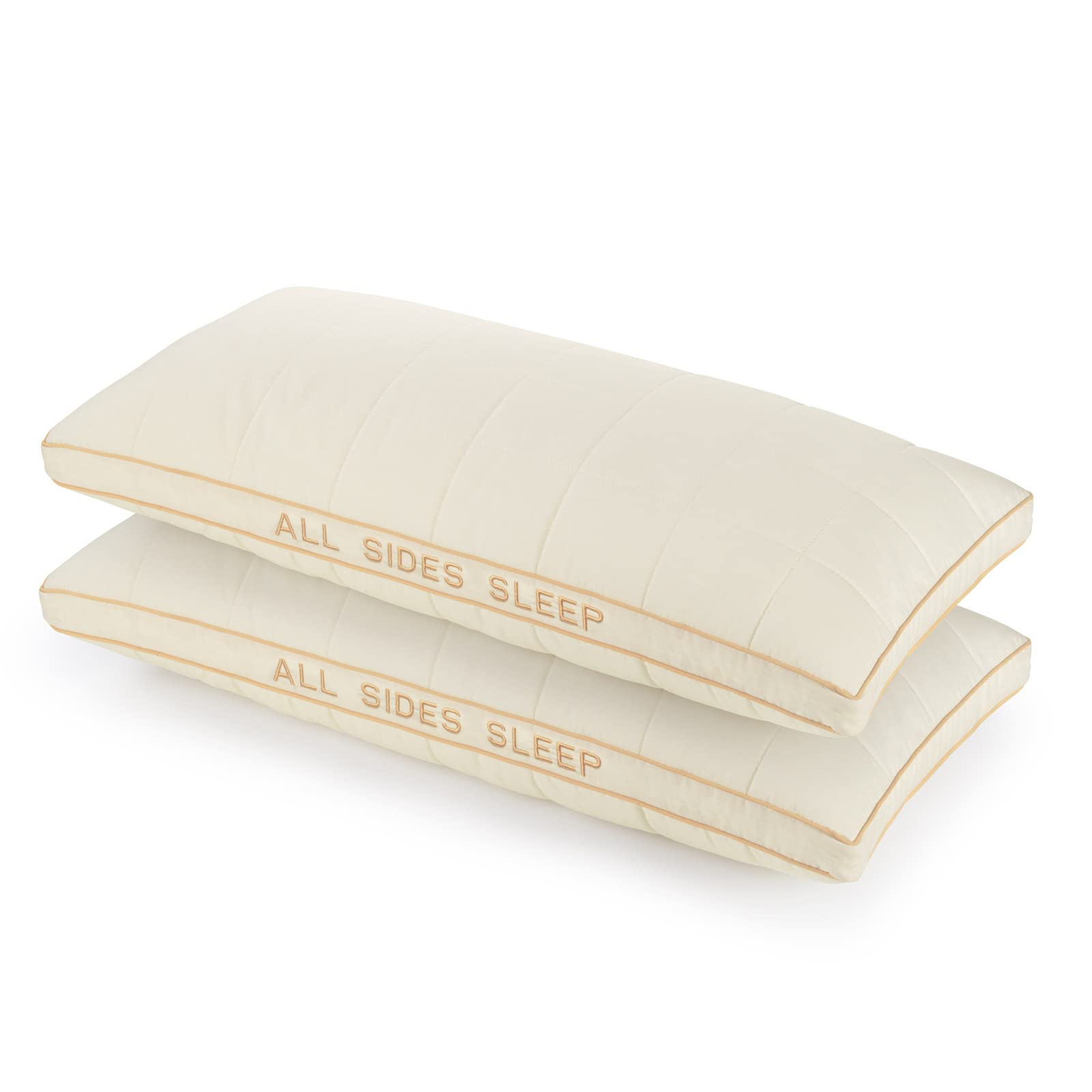 Oreiller en bambou Vitapur pour toutes les positions de sommeil en coton