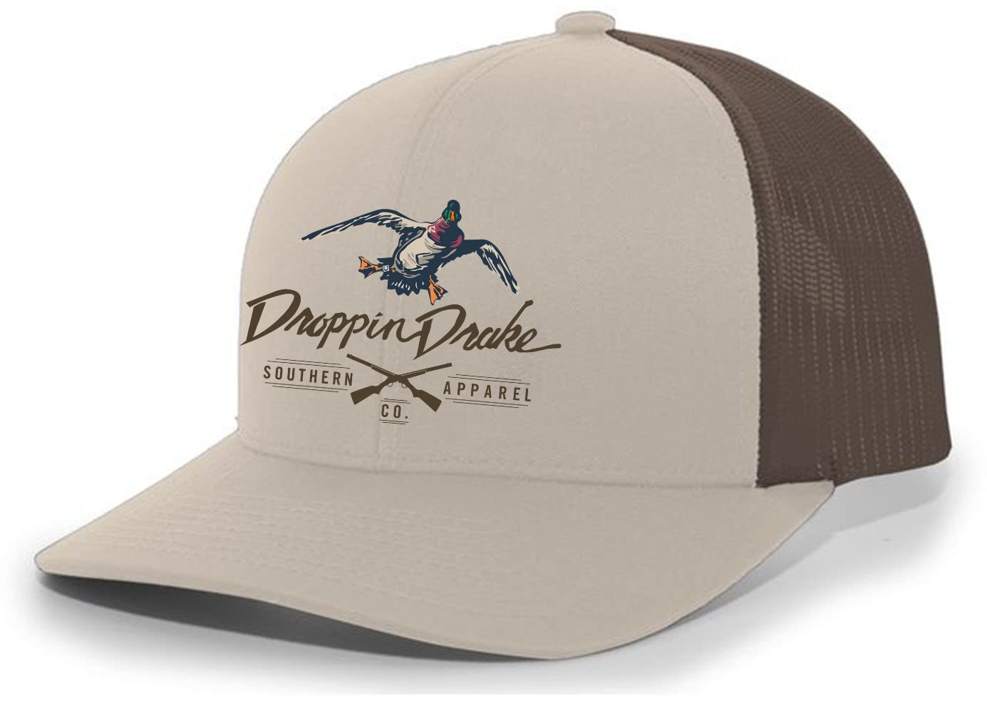 Mallard Duck and Gun X Logo Mesh Back Trucker