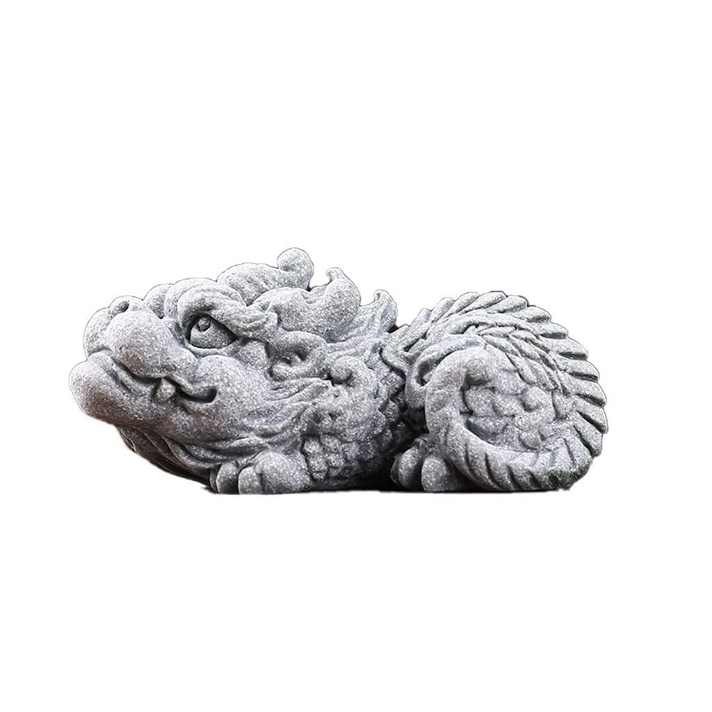 ENGENDER Kung Fu Tea Pet Home Tea Room Sandstone Lucky Pet Ornaments Study Desktop Small Decorations