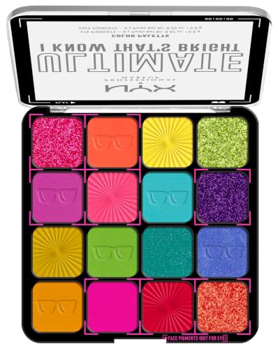 NYX Professional Makeup Lidschattenpalette mit 16 Farbtönen, Intensives und langanhaltendes Finish… – Ansicht 3
