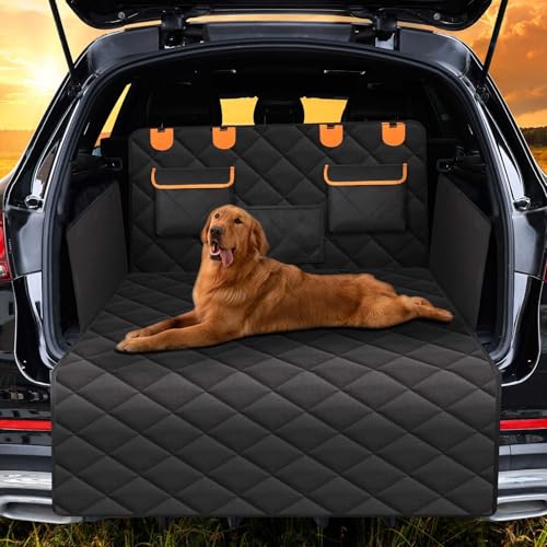 Hundedecke Auto Kofferraum Schutzmatte für VW Caddy 5 (V) SB I 2020-2023 2024, Hund Reise Transport Kofferraumschutz mit Stoßstangenschutz Wasserdicht Kratzfest