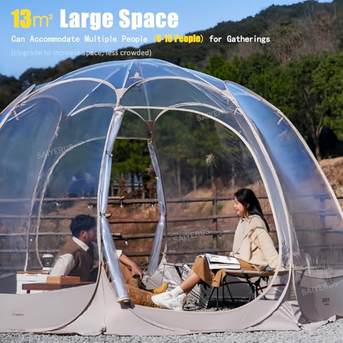 Carpa burbuja pop up para 8-10 personas tipo iglú miniatura 2
