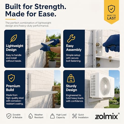 Image of ZOLMIX Ac Stand | Heavy Duty, Rust Proof, Supports Up to 220kg | Pack of 1