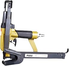 Pistola de clavos neumática, pistola de clavos de aire con Chip marrón, manta de tela for cojín de sofá, pistola de clavos neumática for carpintería, grapadora de aire P88U Para principiantes Bricolaj
