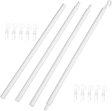 Garneck 1 Conjunto De Haste De Persiana Veneziana Persianas Brancas Cortina De Plástico Cortinas Brancas Fornecimento Doméstico Haste De Tração Vertical Haste De Persiana Vertical Varinha