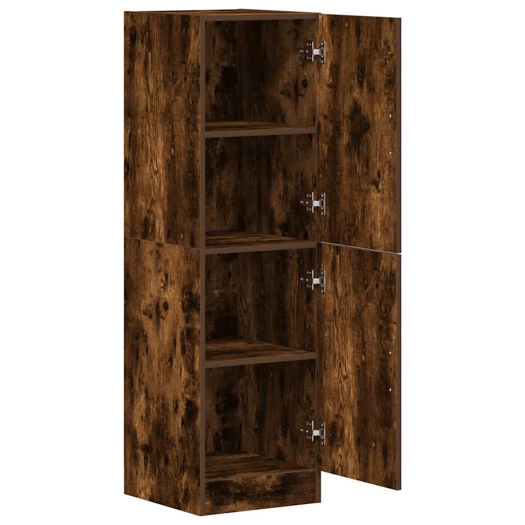 vidaXL Armadietto Cucina Rovere Fumo 38x41,5x131,5 cm in Legno, Armadio, Armadio dispensa da Cucina, Armadio da credenza da Cucina, Armadio da Cucina