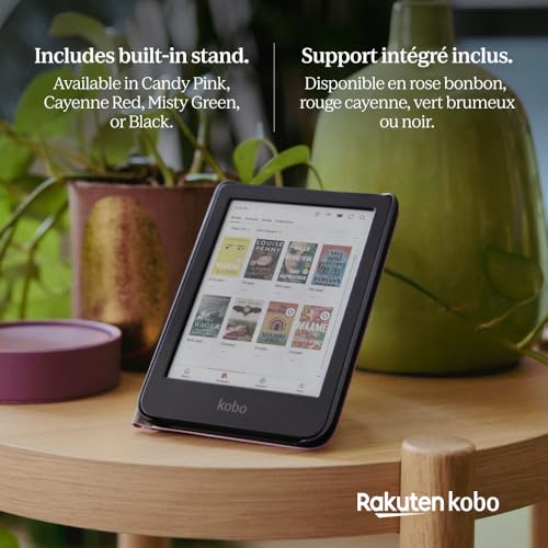 Kobo N365-AC-RD-E-PU Clara Colour/Bw Sleepcover Case | Sleep/Wake Technology | Built-In 2- Way Stand | Vegan Leather | Compatible With 6 Inch Kobo Clara Colour/Bw Ereader thumb #5