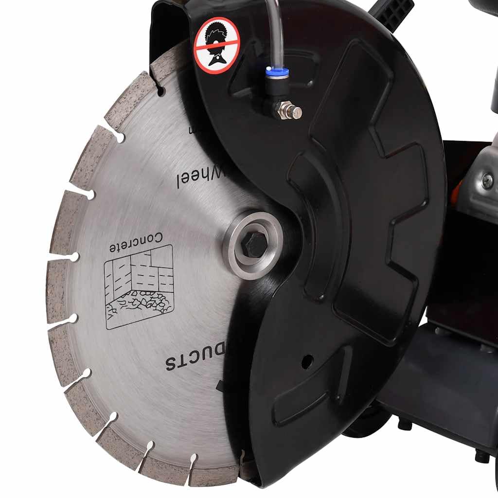 Piła spalinowa do betonu 58 cc z ostrzem diamentowym, średnica 305 mm, stalowa obudowa, głębokość cięcia 10,5 cm, moc silnika 3 HP, łącznie z 3 filtrami na plac budowy, do ogrodu, dla